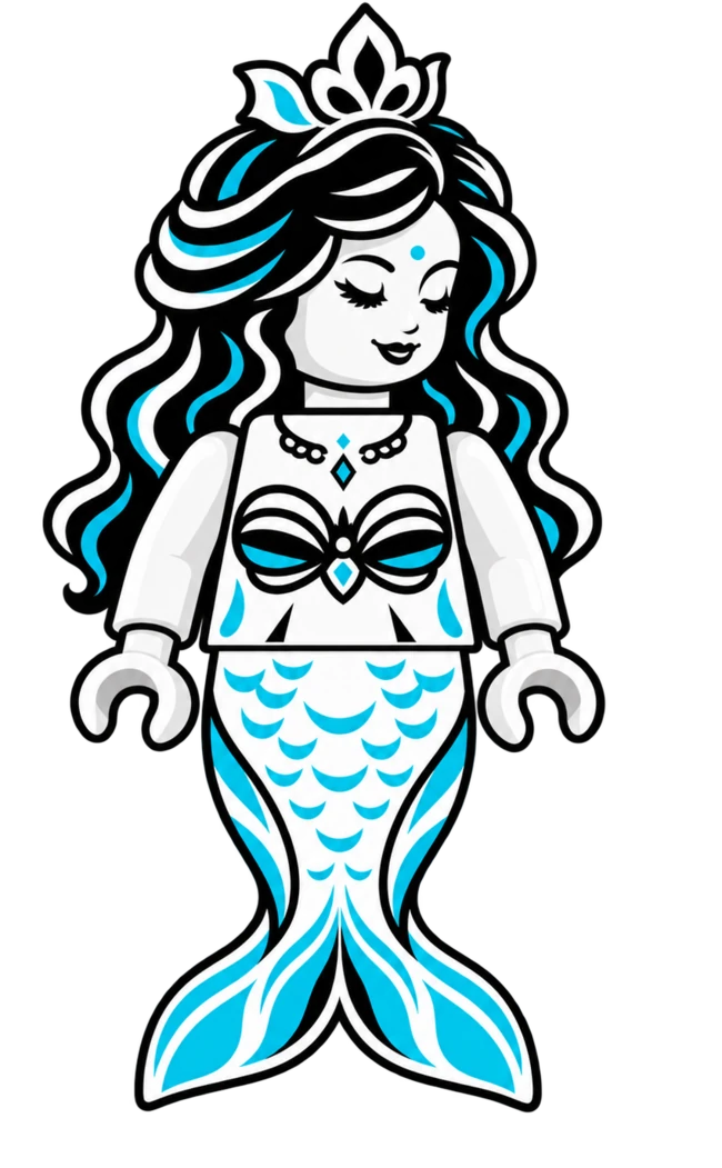 Hylura mermaid minifigure